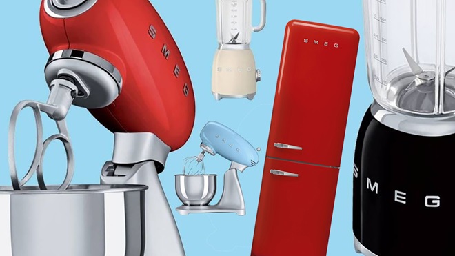 collection of smeg kitchen products